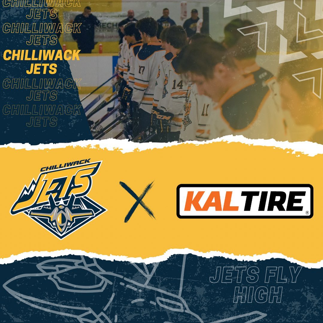 Excited to announce @kaltire Chilliwack as a NEW Community Partner for the 2022/2023 Season 🛩 

Thank you for your support and dedication to our community and team! 

#gojetsgo #jetsflyhigh #letsgojets #communitysupport #thankyou #kaltirelife #kaltirechwk #kaltirecanada