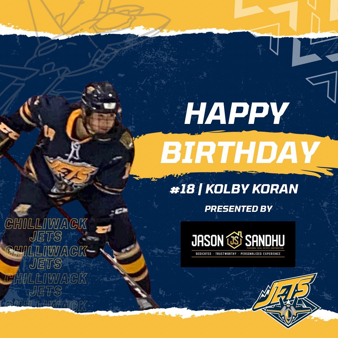 Celebrating @kolby_koran Birthday today!! 🎉🥳🎊

Wish Kolby a Happy Birthday below in the comments!! 👇 

#happybirthday #hockeyisfamily #jetsflyhigh #hockey #celebration