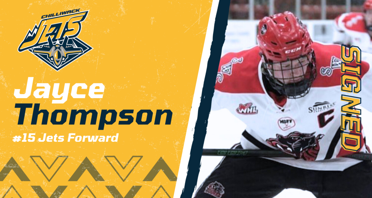 SIGNED: Thompson Signs in Chilliwack
